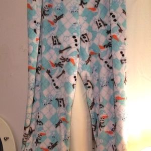 Large Plush Olaf Pajama Pants